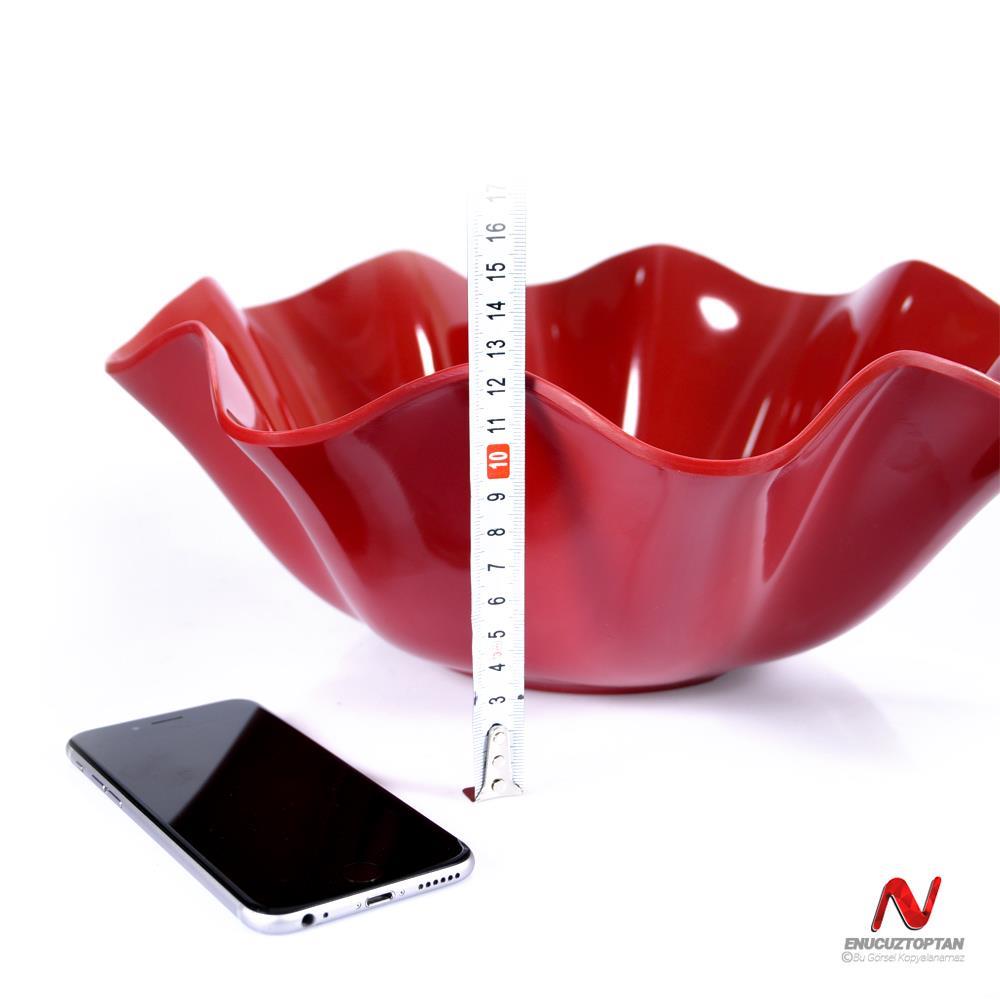 Göreme 564 Termostar Kırılmaz Melamin Flower Bowl Salata Sunum Kasesi No:3 34cm | ID4913