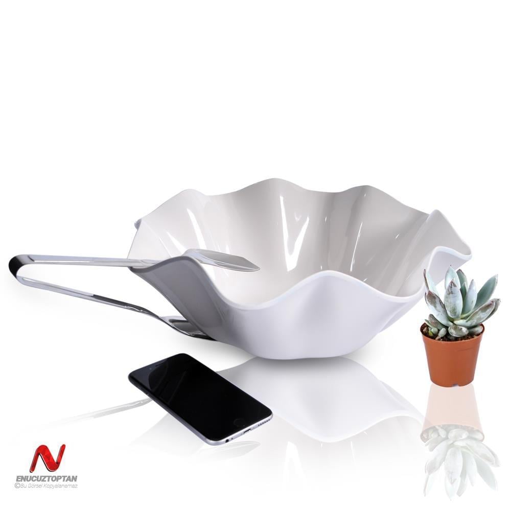 Göreme 564 Termostar Kırılmaz Melamin Flower Bowl Salata Sunum Kasesi No:3 34cm | ID4913