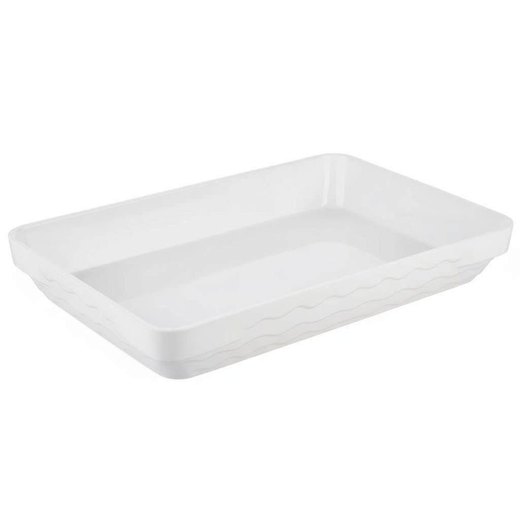 Göreme 571 Termostar Kırılmaz Melamin Açık Büfe Sunum Tepsisi 39x26cm | ID4930