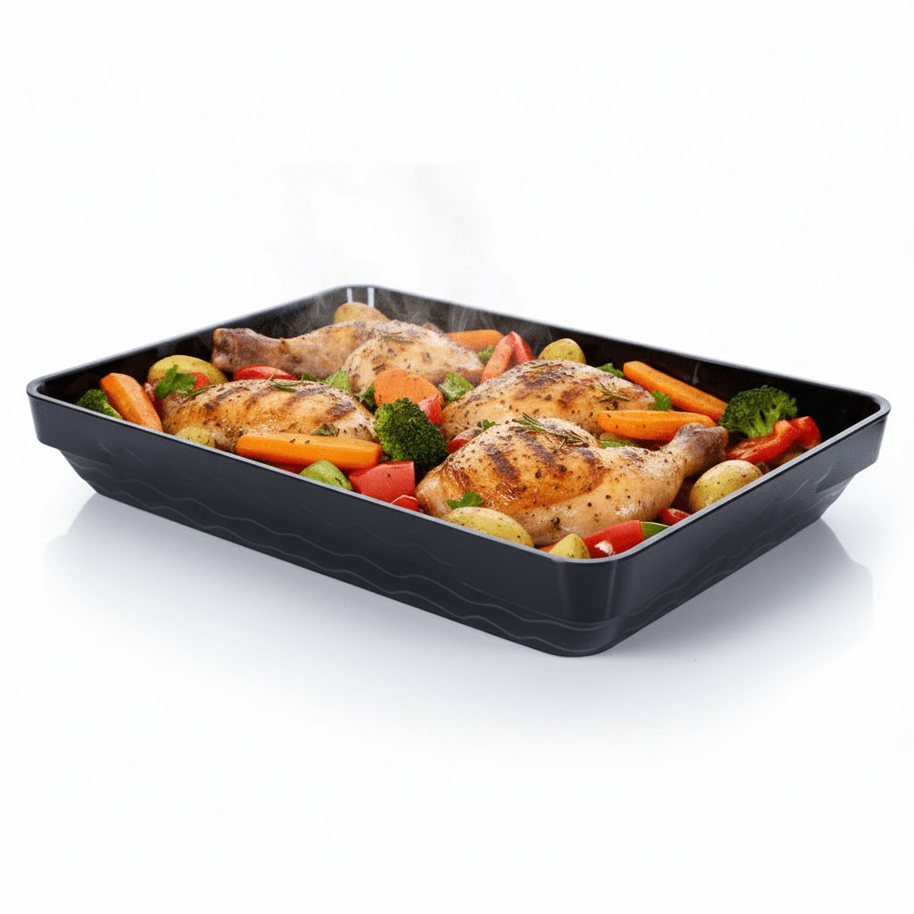 Göreme 571 Termostar Kırılmaz Melamin Açık Büfe Sunum Tepsisi 39x26cm | ID4930