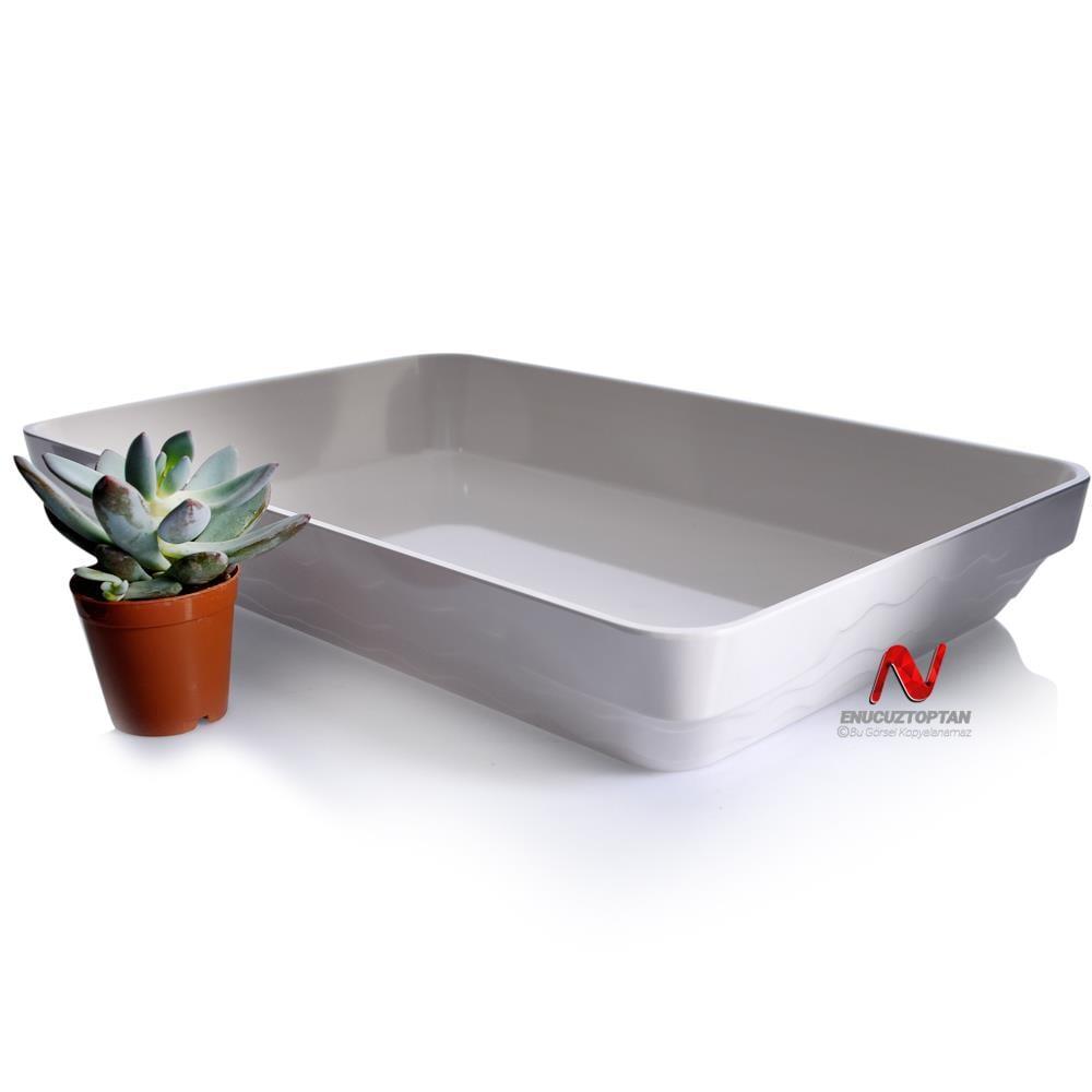 Göreme 571 Termostar Kırılmaz Melamin Açık Büfe Sunum Tepsisi 39x26cm | ID4930