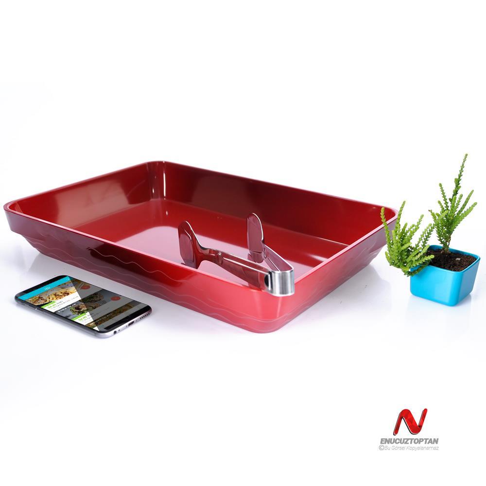 Göreme 571 Termostar Kırılmaz Melamin Açık Büfe Sunum Tepsisi 39x26cm | ID4930