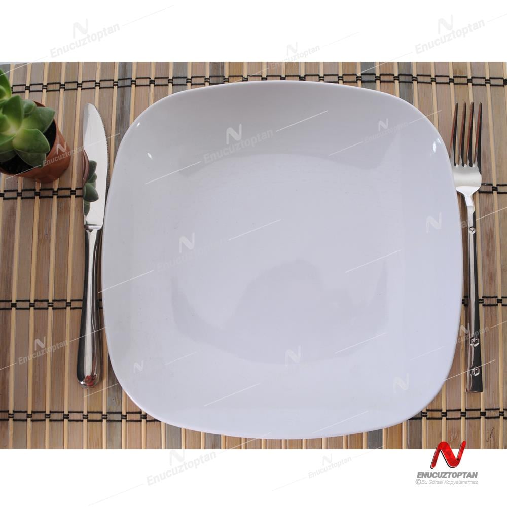Göreme 595 Termostar Melamin Kare Servis Tabağı 25cm | ID367