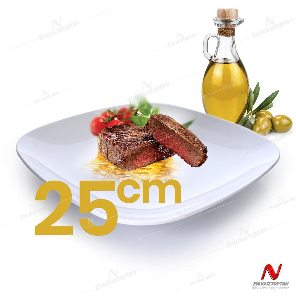 Göreme 595 Termostar Melamin Kare Servis Tabağı 25cm | ID367