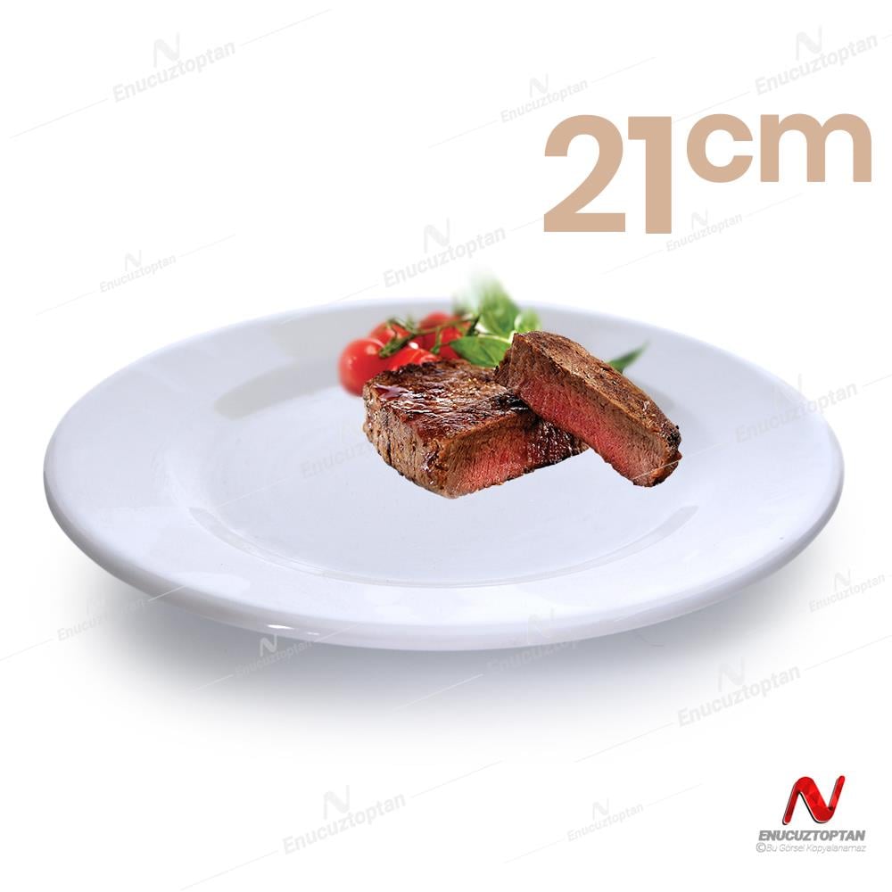 Göreme 599 Termostar Melamin Tatlı Pasta Servis Tabağı 21cm | ID371