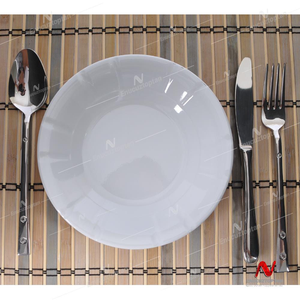 Göreme 604 Kırılmaz Melamin Oluklu Tabak 19 cm | ID2260