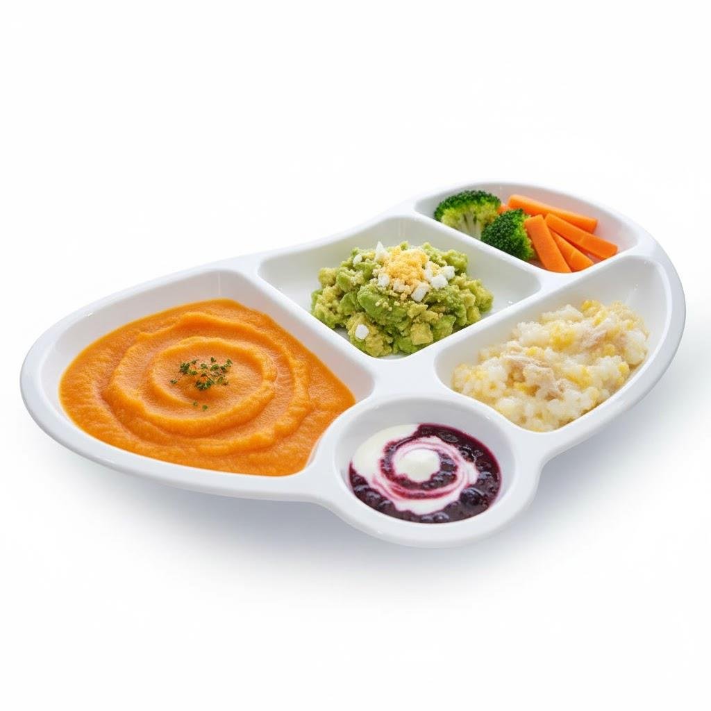 Göreme 626 Kırılmaz Melamin 5 Gözlü Mama Tabldot Tabağı | ID2226