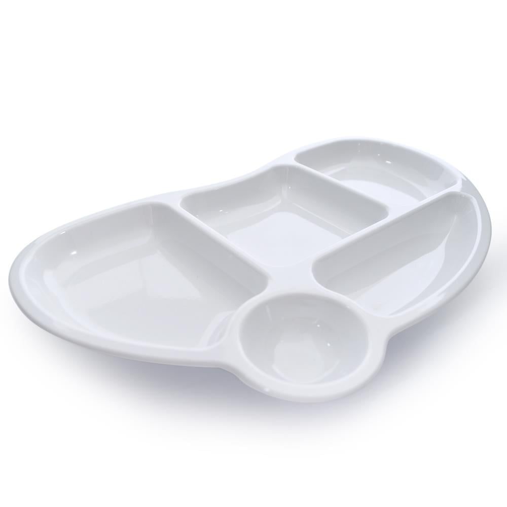 Göreme 626 Kırılmaz Melamin 5 Gözlü Mama Tabldot Tabağı | ID2226