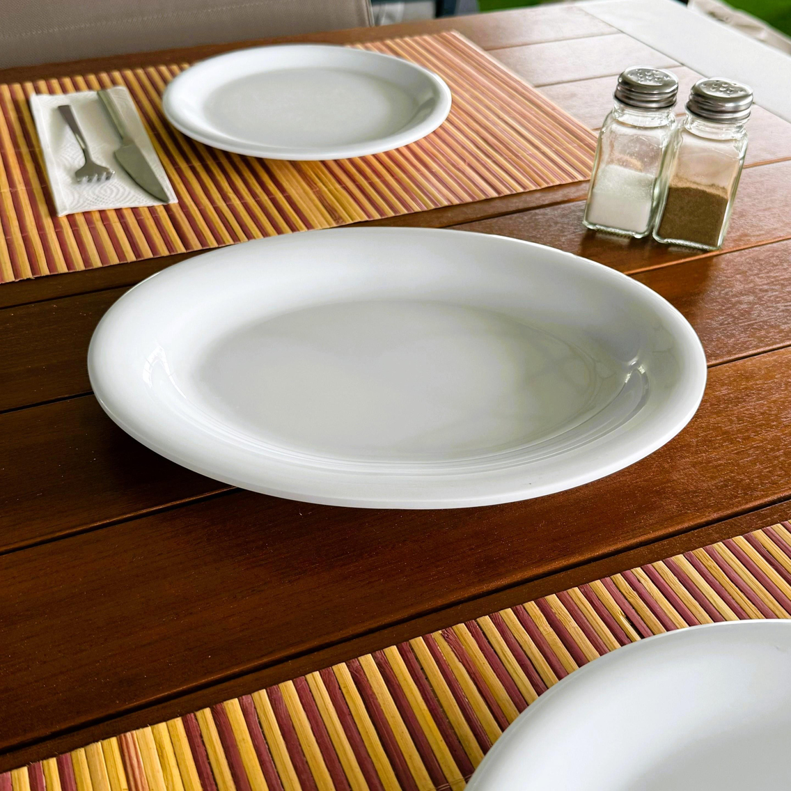 Göreme 628 Termostar Melamin Arya Kayık Tabak 28x22,5cm Beyaz