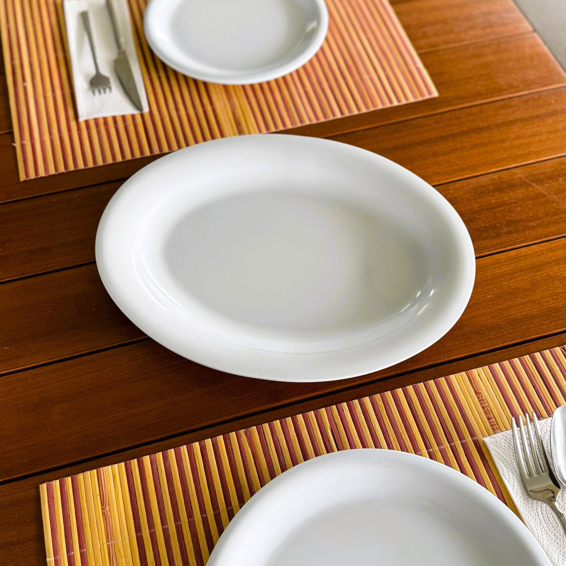 Göreme 629 Termostar Melamin Arya Kayık Tabak 33,5x26cm Beyaz