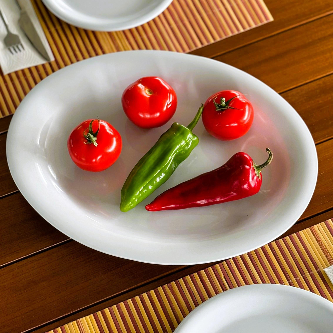 Göreme 630 Termostar Melamin Arya Kayık Tabak 39,5x30,5cm Beyaz