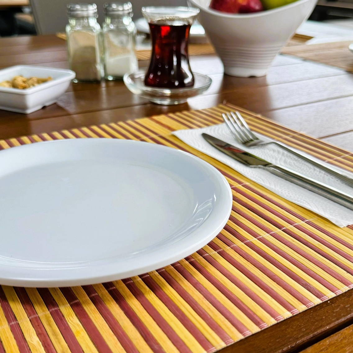 Göreme 644 Termostar Melamin Arya Servis Tabak 19cm Beyaz