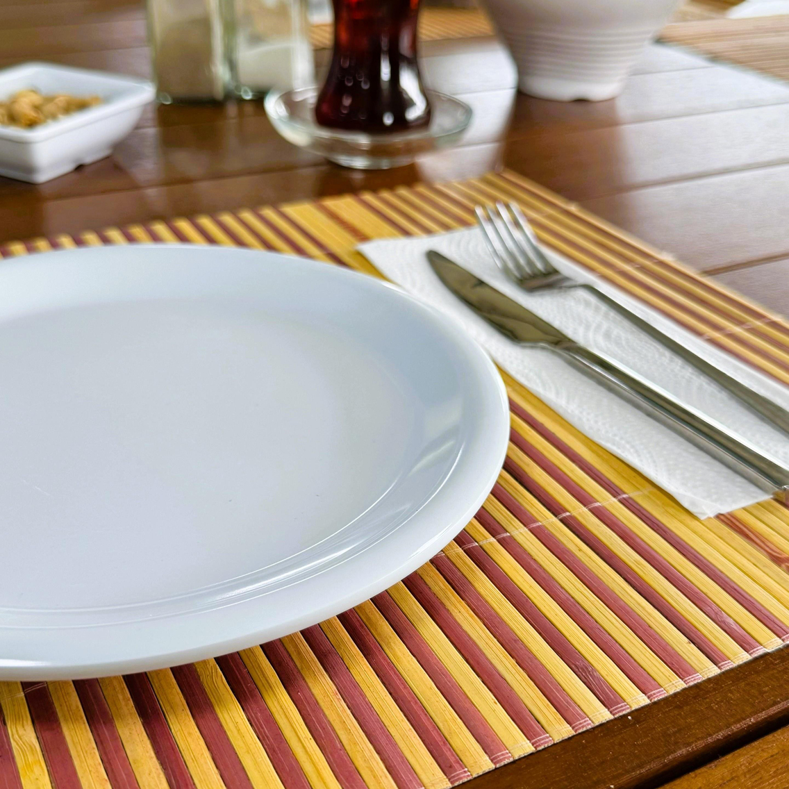 Göreme 645 Termostar Melamin Arya Servis Tabak 21cm Beyaz