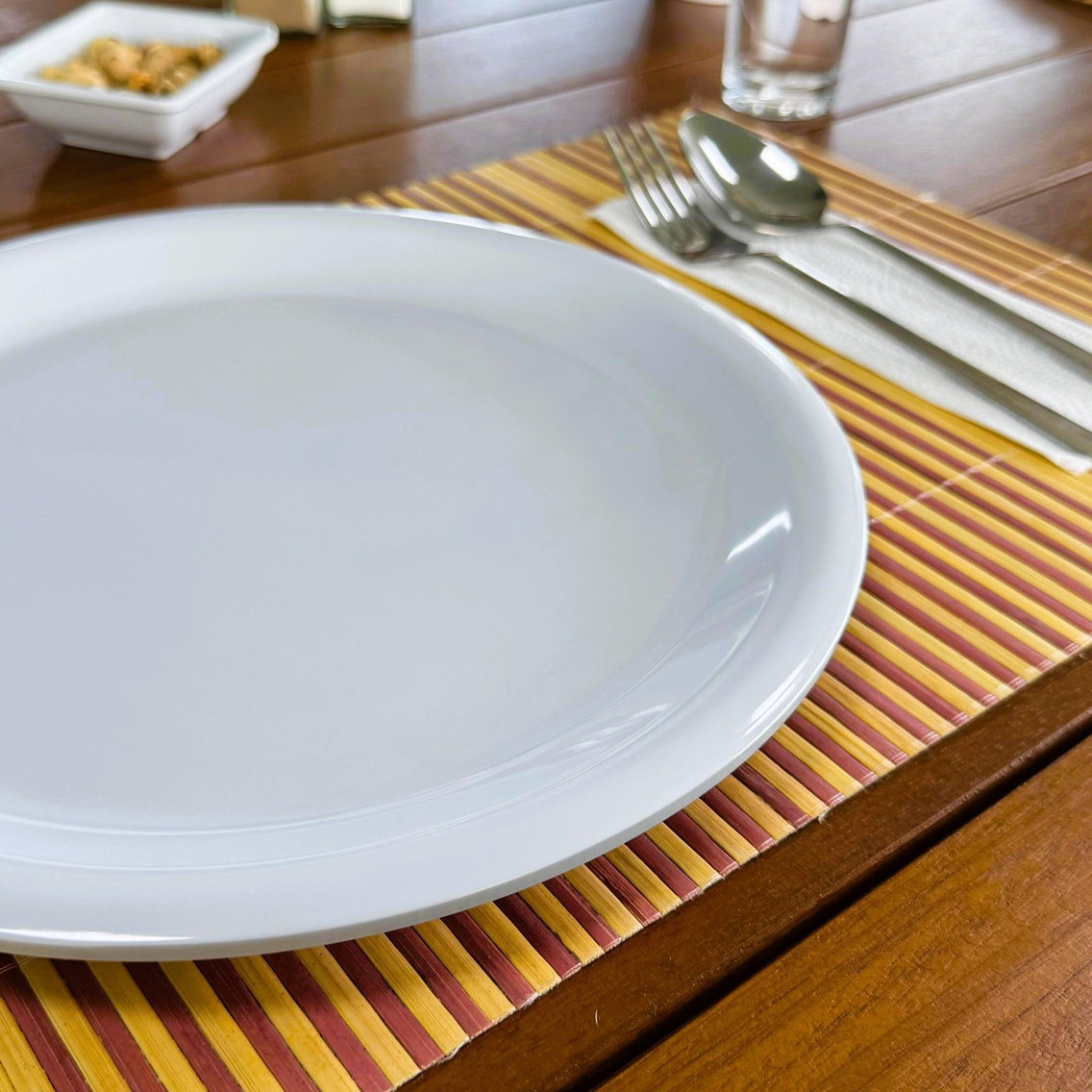 Göreme 647 Termostar Melamin Arya Servis Tabağı 28cm Beyaz