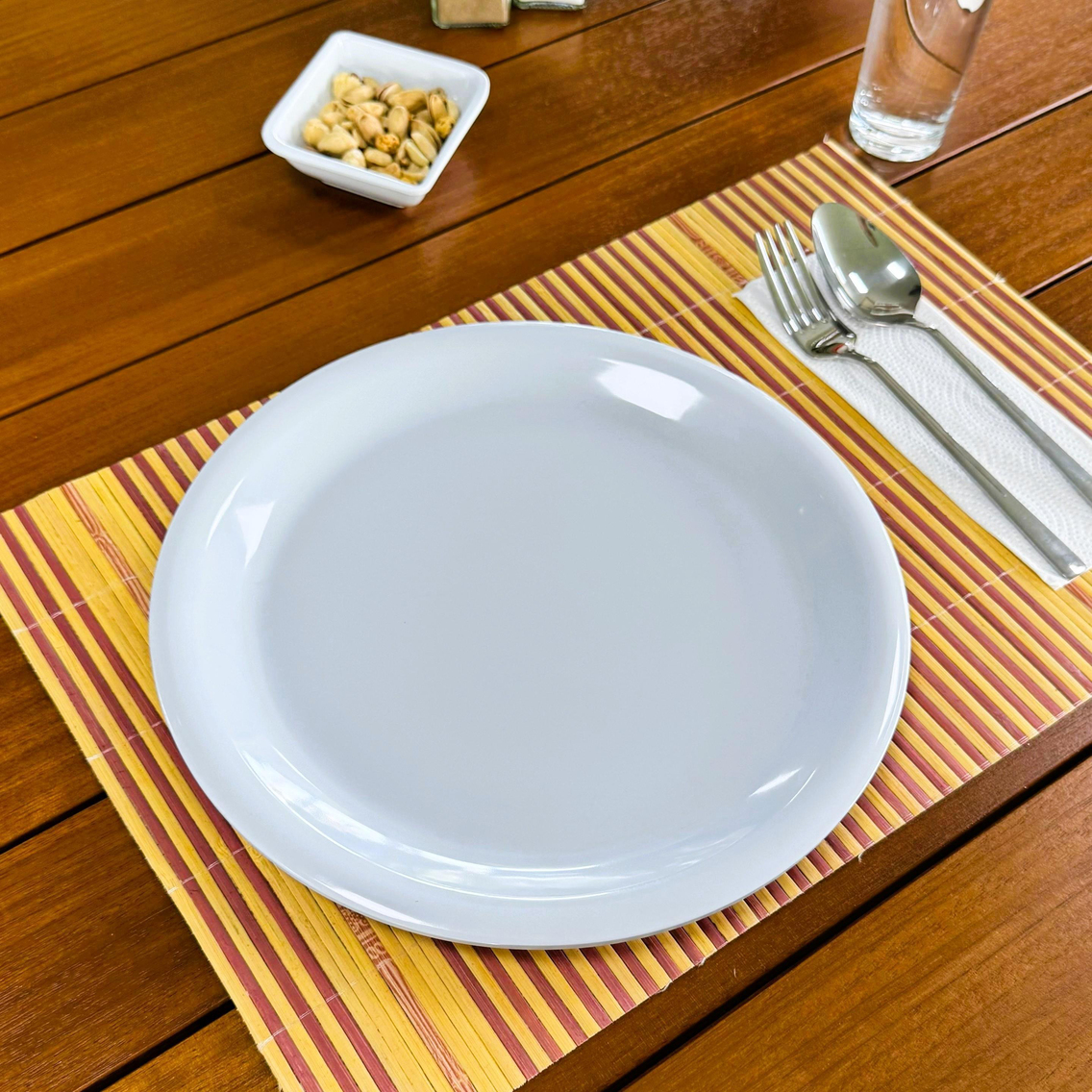 Göreme 647 Termostar Melamin Arya Servis Tabağı 28cm Beyaz