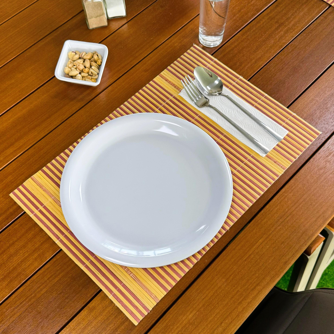 Göreme 647 Termostar Melamin Arya Servis Tabağı 28cm Beyaz