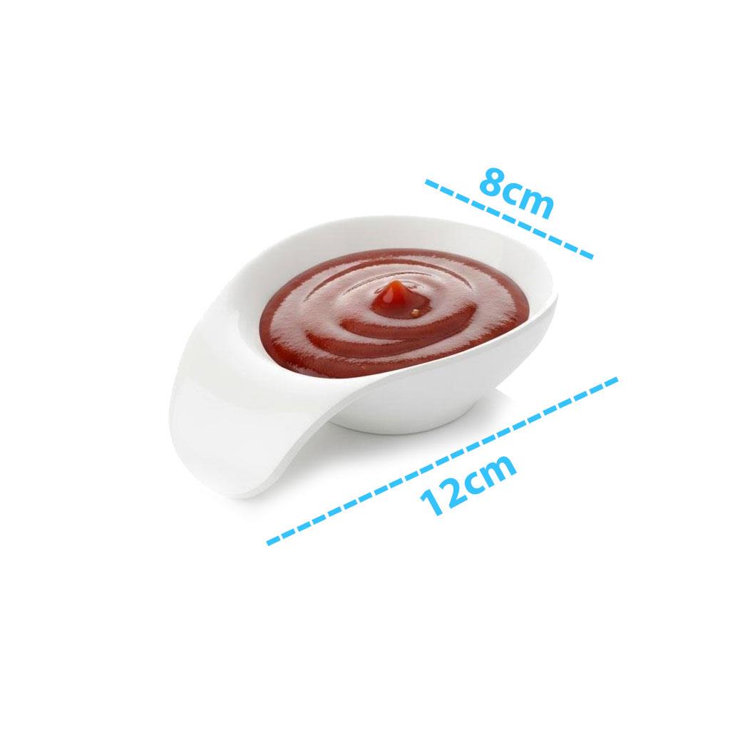 Göreme 661 Termostar Kırılmaz Melamin Mat Kulplu Sosluk 12x8cm