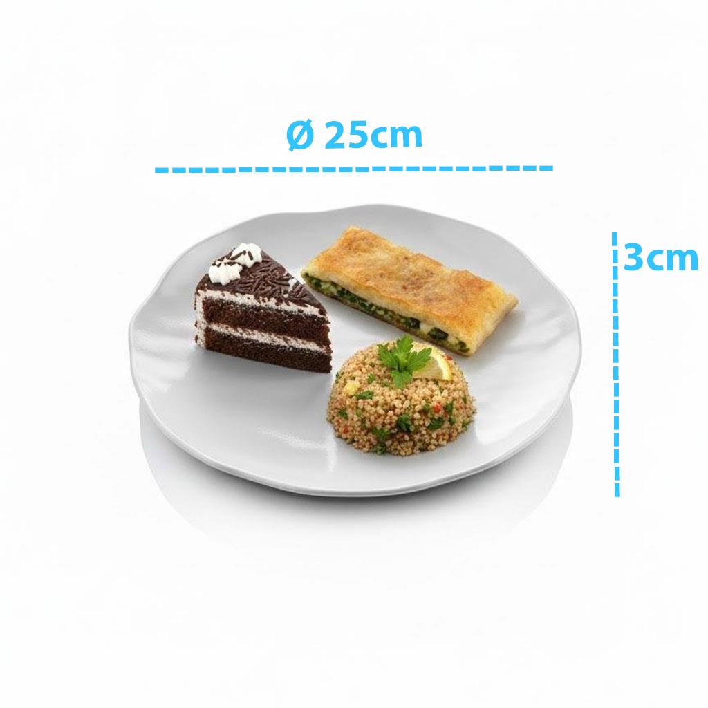 Göreme 665 Termostar Kırılmaz Melamin Mat Kaya Servis Tabak Ø25cm