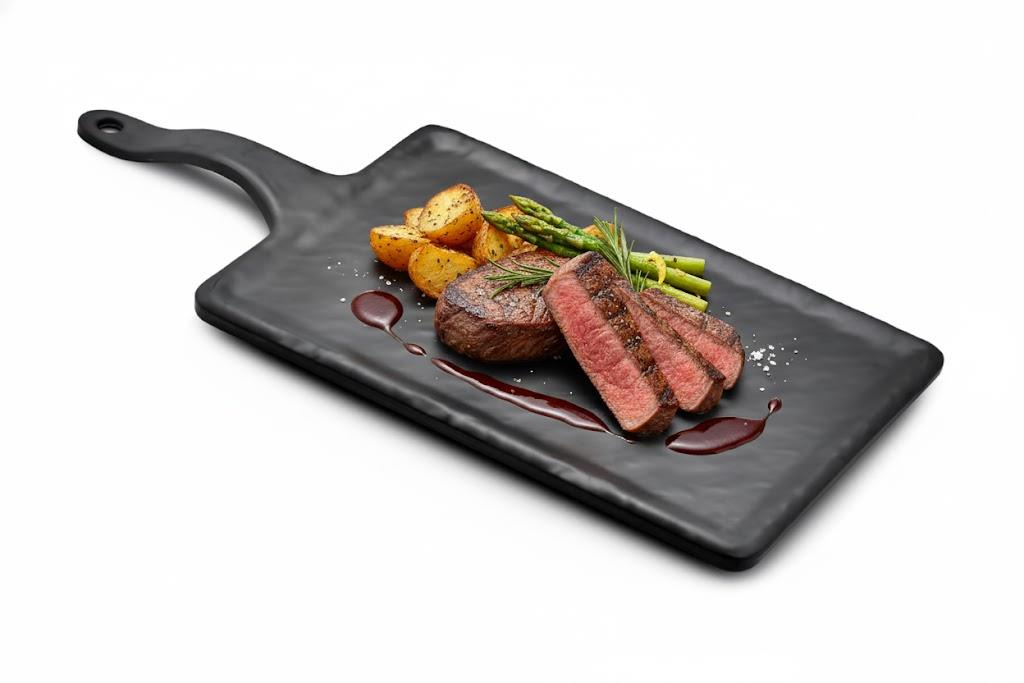 Göreme 675 Termostar Kırılmaz Melamin Mat Saplı Dikdörtgen Sunum 36x18cm