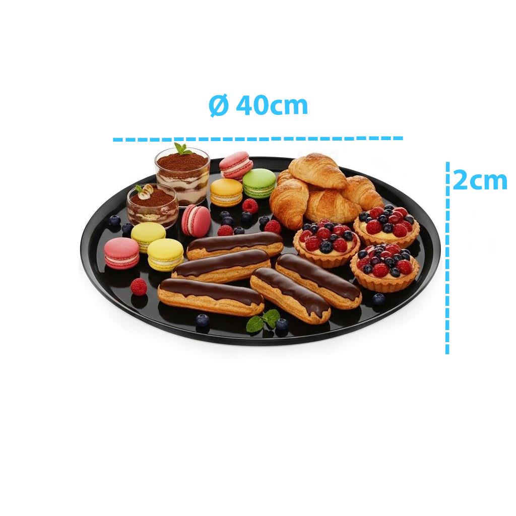Göreme 678 Termostar Kırılmaz Melamin Açık Büfe Sunum Ø40cm