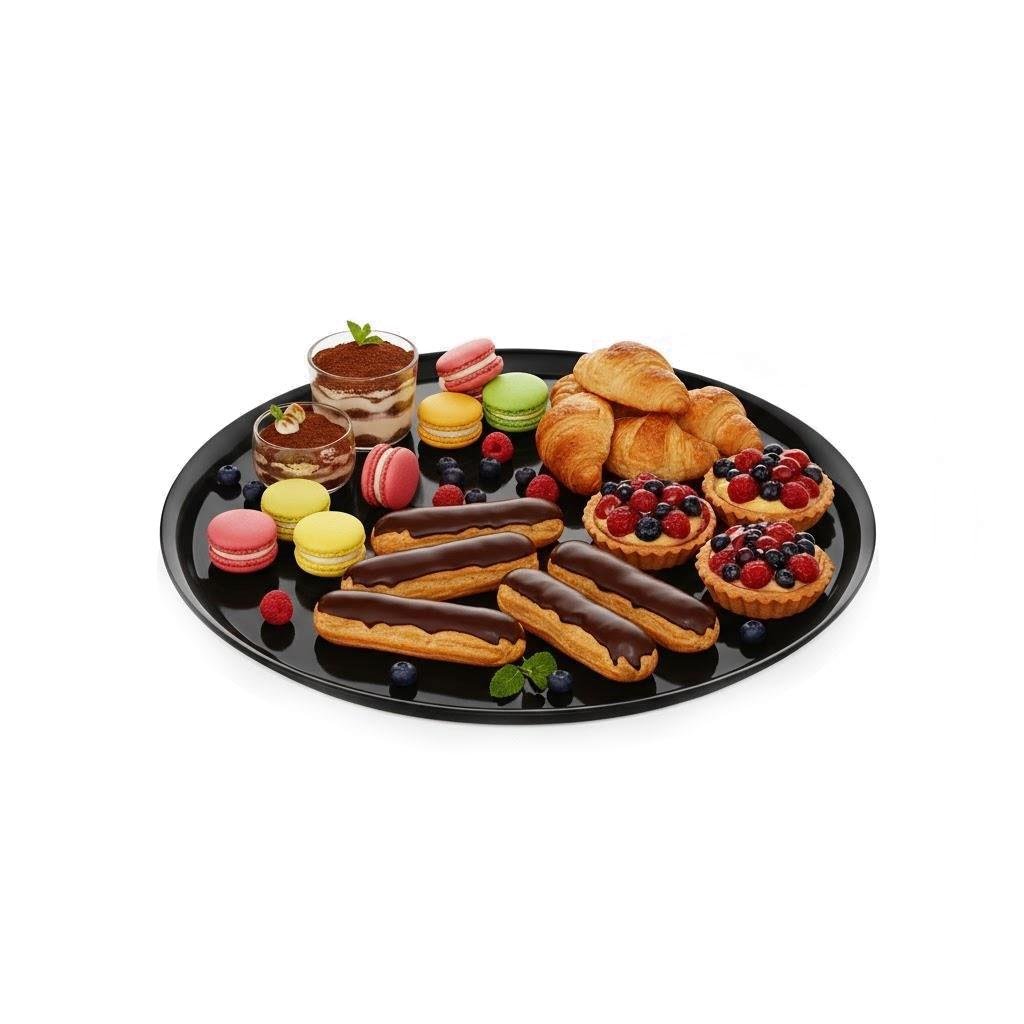 Göreme 678 Termostar Kırılmaz Melamin Açık Büfe Sunum Ø40cm