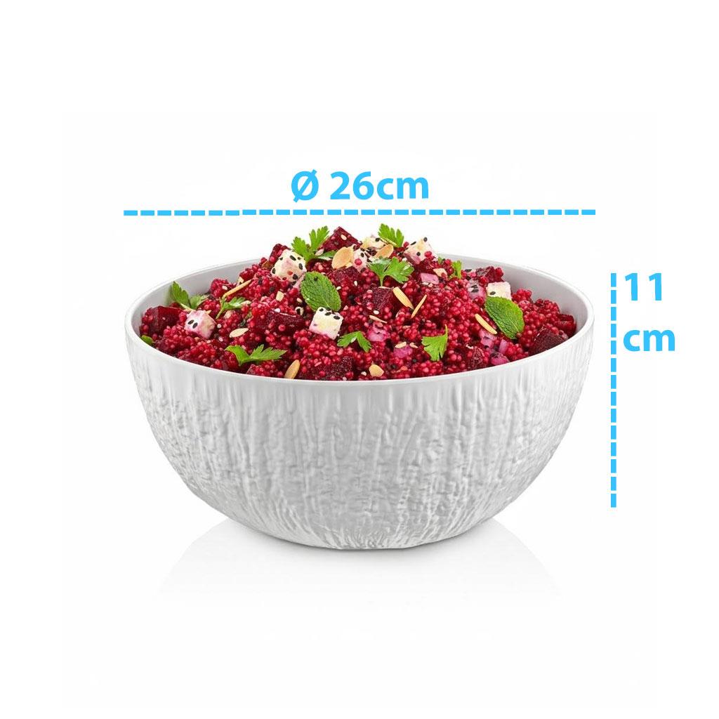 Göreme 684 Termostar Kırılmaz Melamin Mat Ağaç Kase Ø 26cm