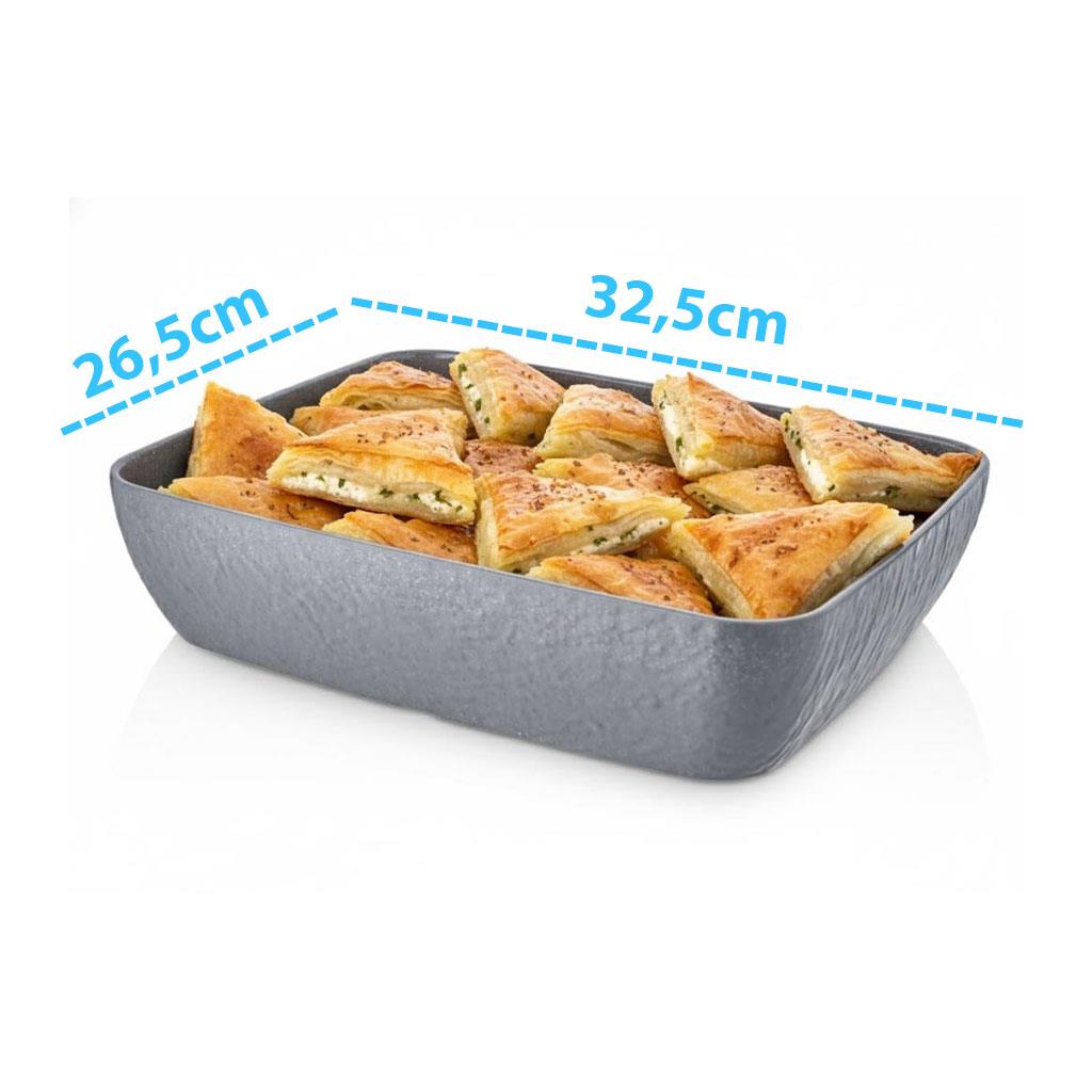 Göreme 7045 Termostar Kırılmaz Melamin Jumbo Tepsi 32,5x26,5