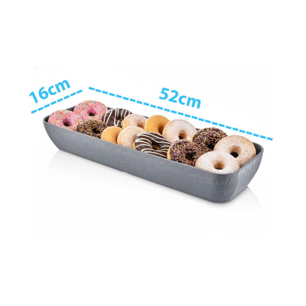 Göreme 7047 Termostar Kırılmaz Melamin Jumbo Tepsi 52x16 cm