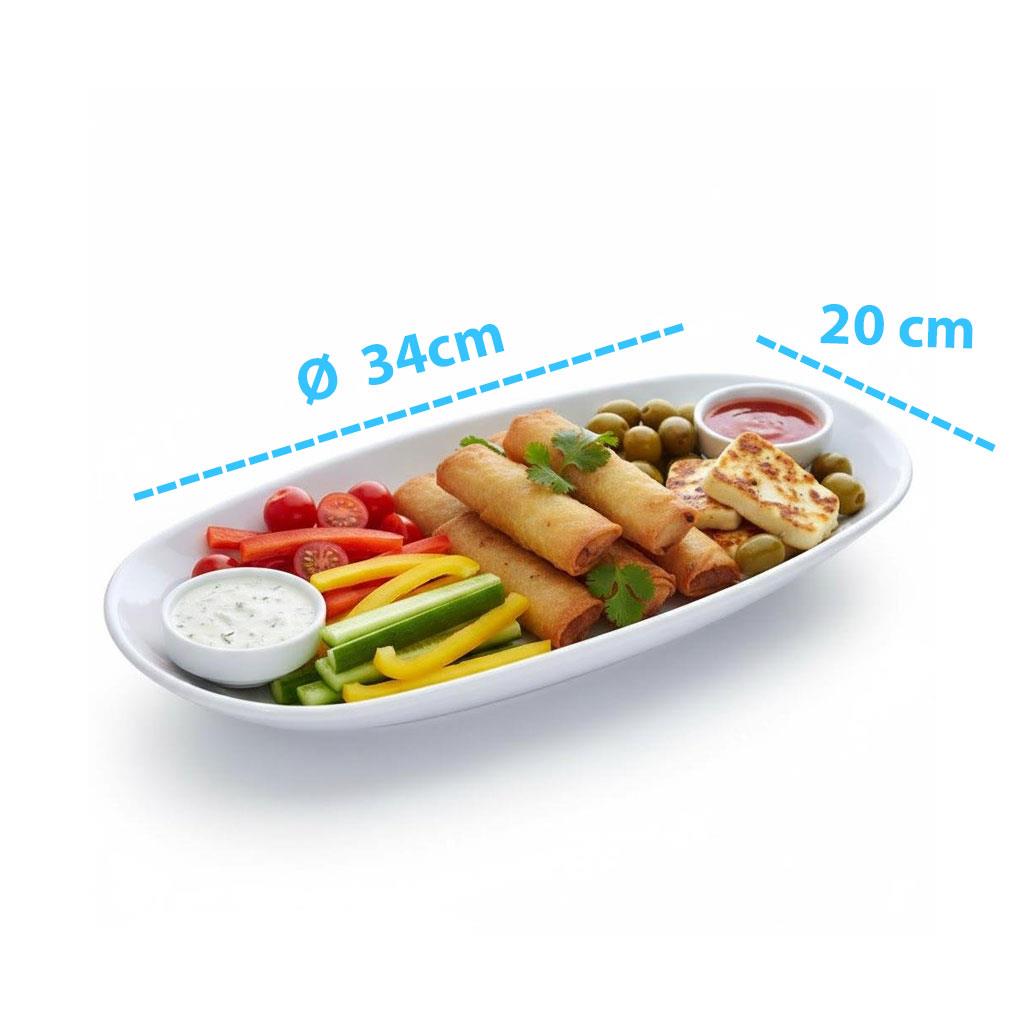 Göreme 9117 Termostar Melamin Forza Kayık Tabak No:3 - 20x34cm | ID2252