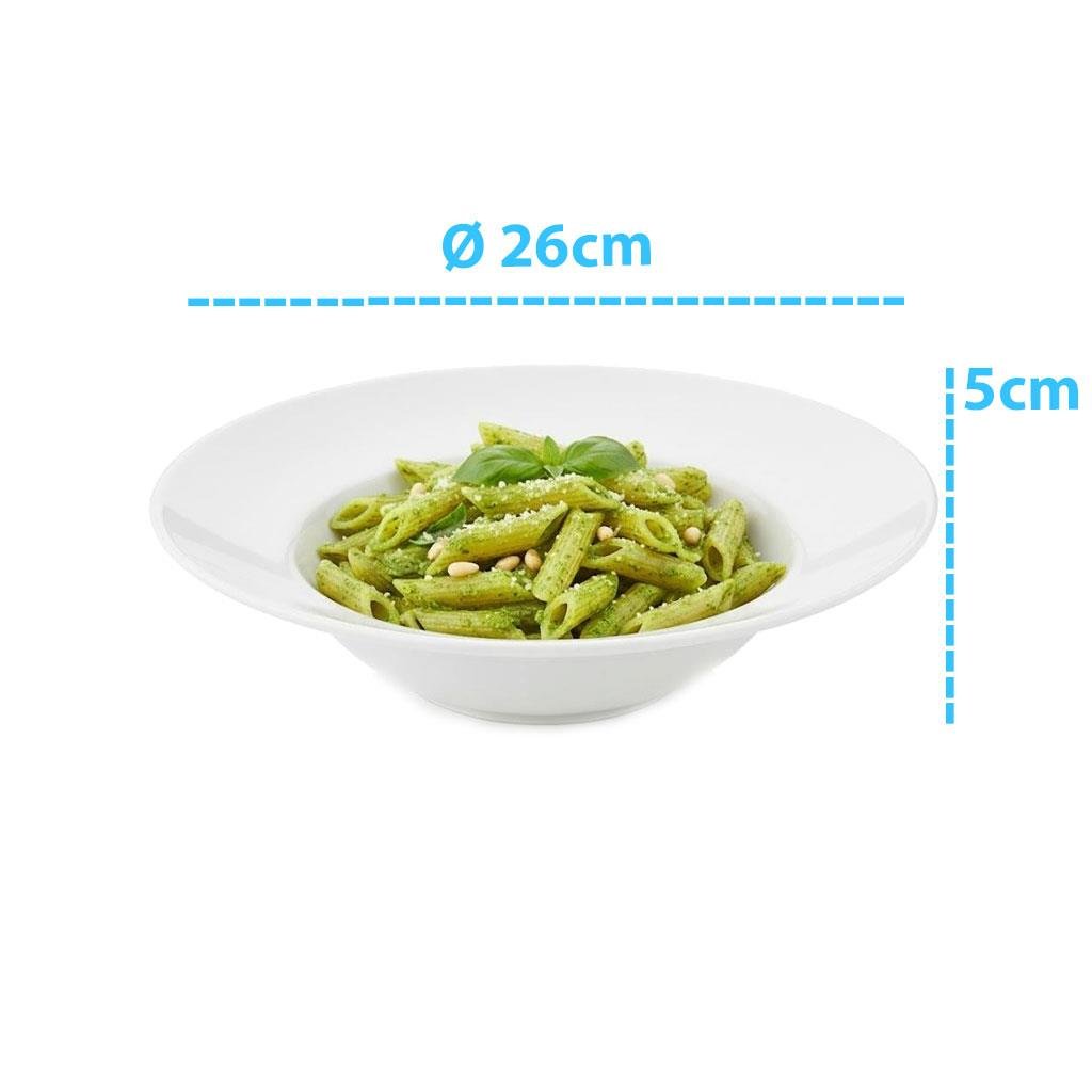 Göreme 9807 Termostar Kırılmaz Melamin Mat Makarna Tabak 26cm