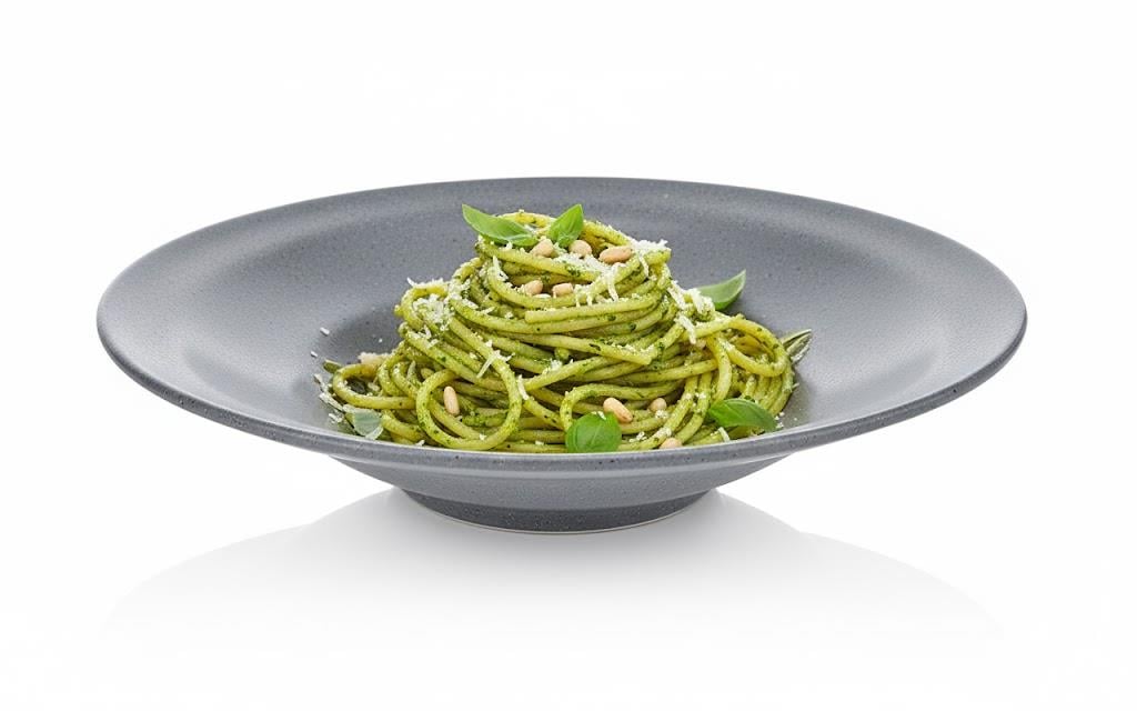 Göreme 9808-GR Termostar Kırılmaz Melamin Mat Burgu Makarna Tabak 26cm