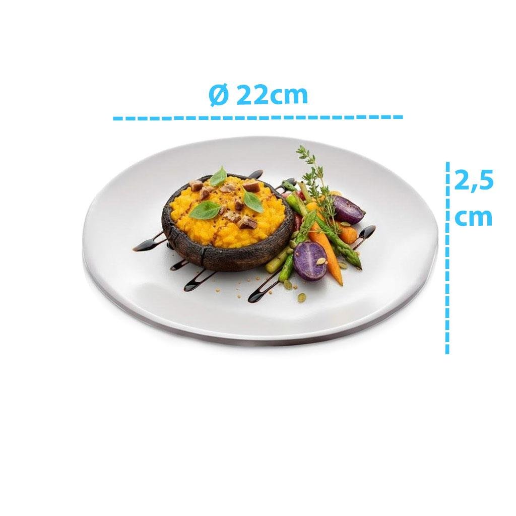 Göreme 9816 Termostar Kırılmaz Melamin Mat Ren Servis Ø22cm