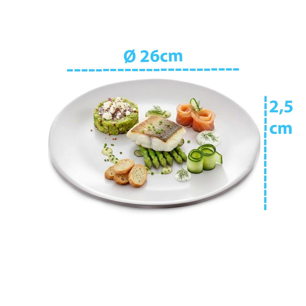 Göreme 9817 Termostar Kırılmaz Melamin Mat Ren Servis Ø26cm