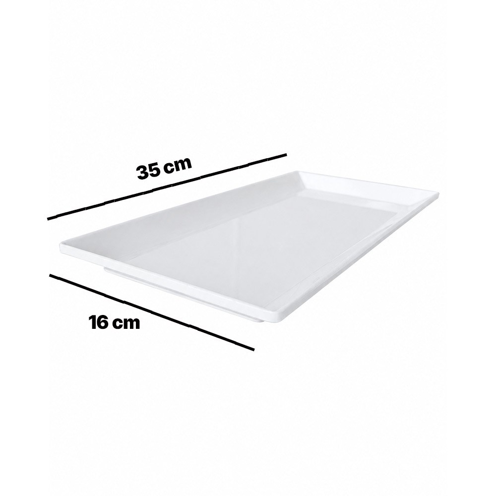 Göreme Kırılmaz Melamin 263 Dikdörtgen Servis Tabak 35x16cm