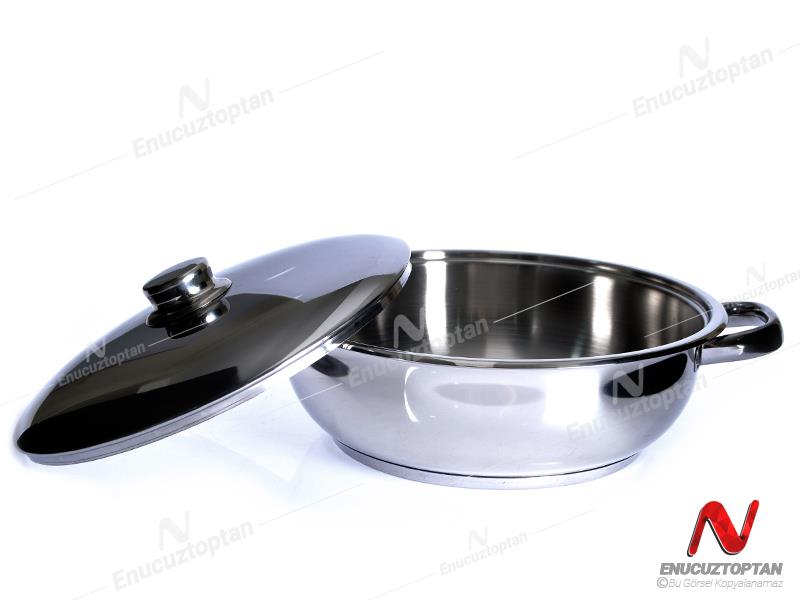 Gülsan Basık Çelik Tencere 24cm | ID3838