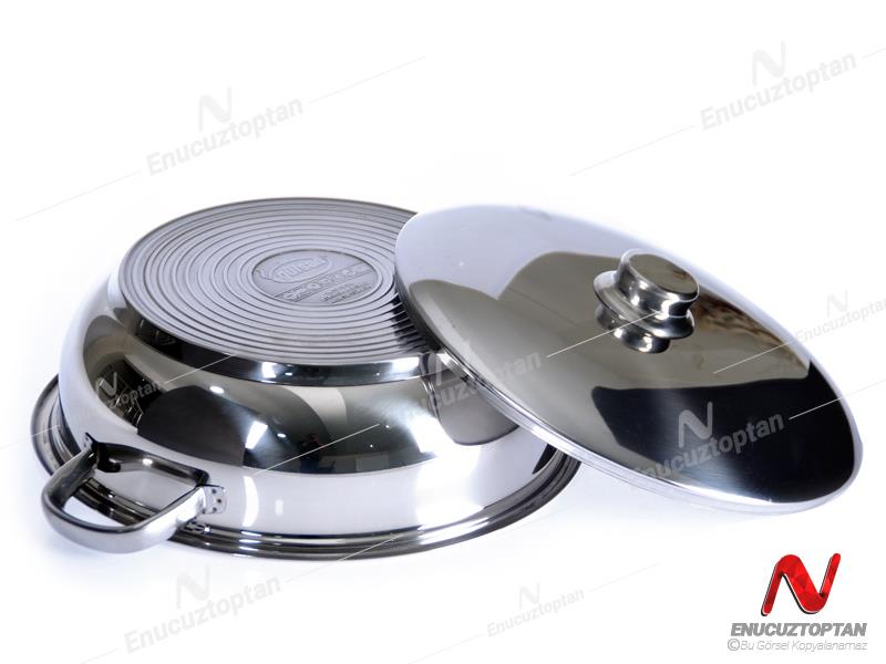 Gülsan Basık Çelik Tencere 24cm | ID3838