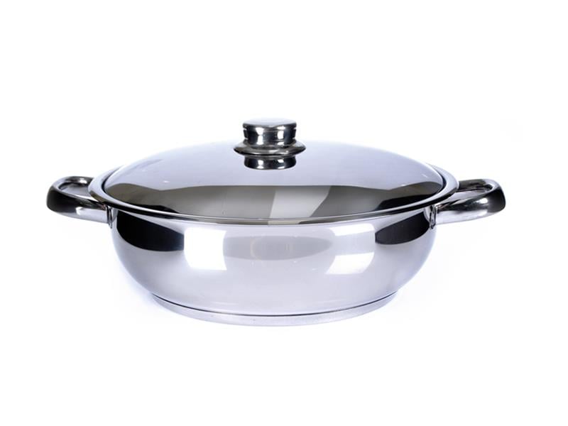 Gülsan Basık Çelik Tencere 28cm | ID3840