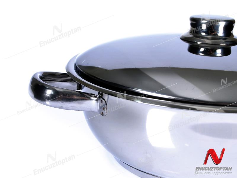 Gülsan Basık Çelik Tencere 34cm | ID3842