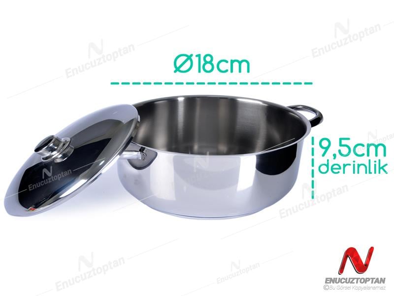 Gülsan Derin Çelik Tencere 18cm | ID3826