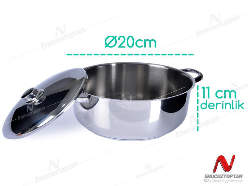 Gülsan Derin Çelik Tencere 20cm | ID3827