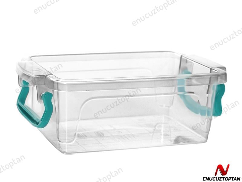 Hobbylife 02 1046 Şeffaf Dikdörtgen Kapaklı Saklama Kabı 300ml | ID2641