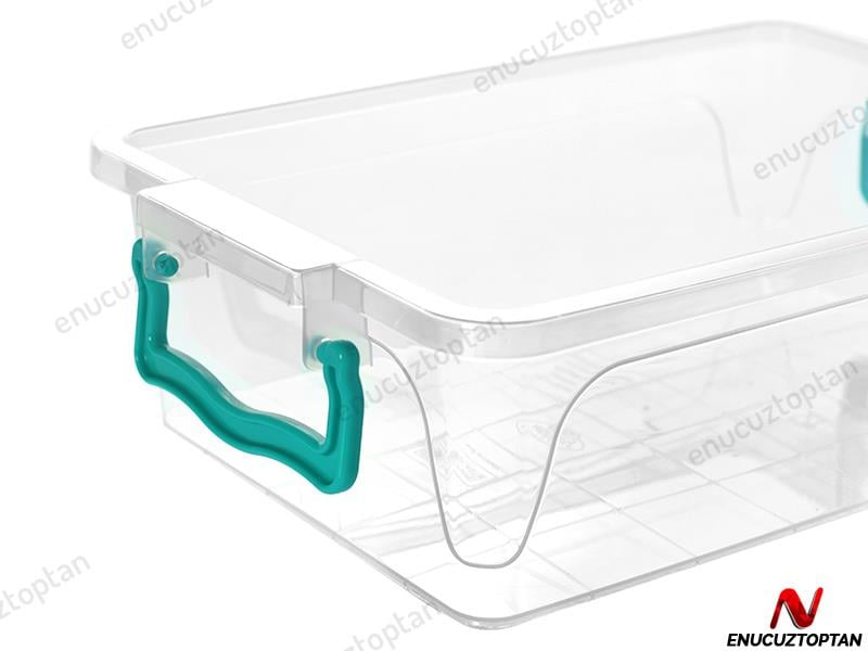 Hobbylife 02 1113 Şeffaf Dikdörtgen Kapaklı Saklama Kabı 3.8 Litre | ID2640
