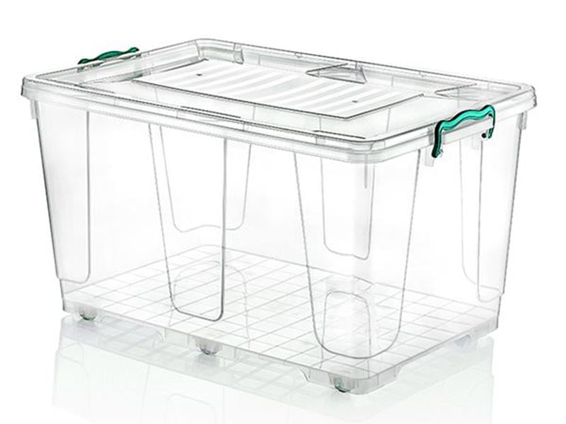 HobbyLife 02 1160 Kapaklı Tekerlekli Multibox Saklama Kabı 80 Litre | ID2702