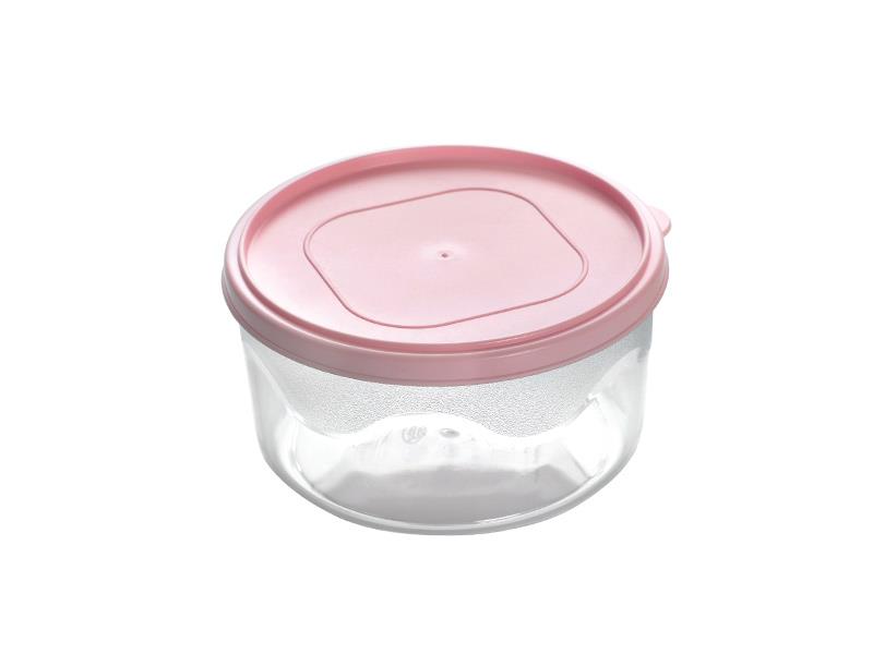 HobbyLife 02 1163 Yuvarlak Kristal Kapaklı Saklama Kabı 0.5 Litre | ID2665