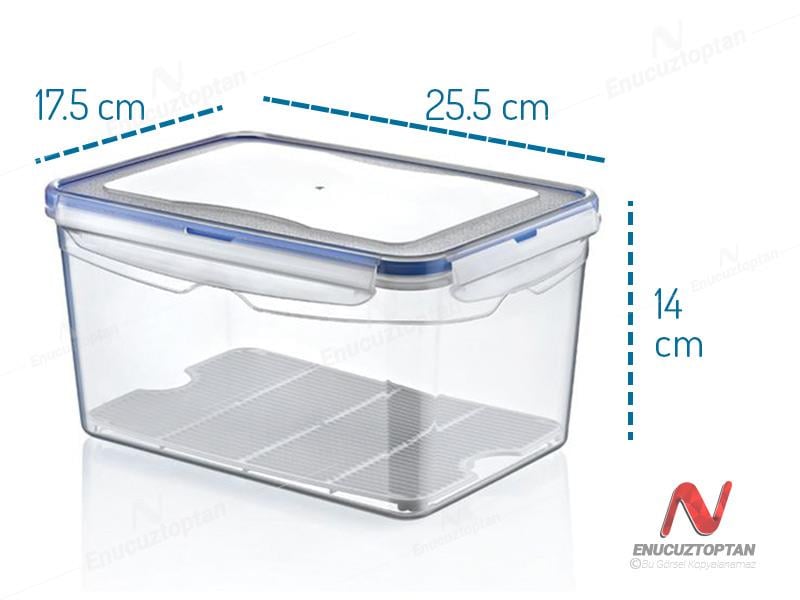HobbyLife 02 1474 Dikdörtgen Sızdırmaz Kapaklı Saklama Kabı 4.5 Litre | ID2698