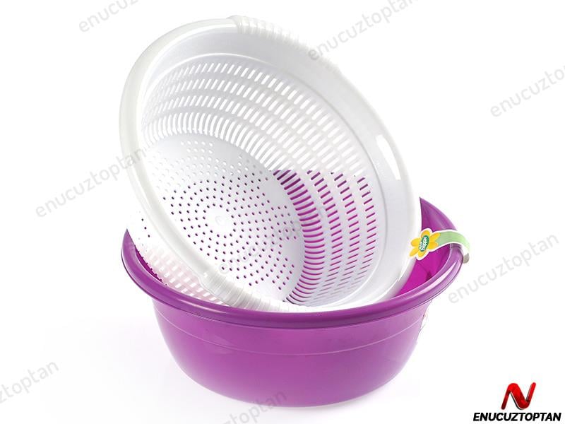 HobbyLife 03 1084 Zümrüt Yuvarlak Süzgeçli Badya 2.5 Litre | ID1900