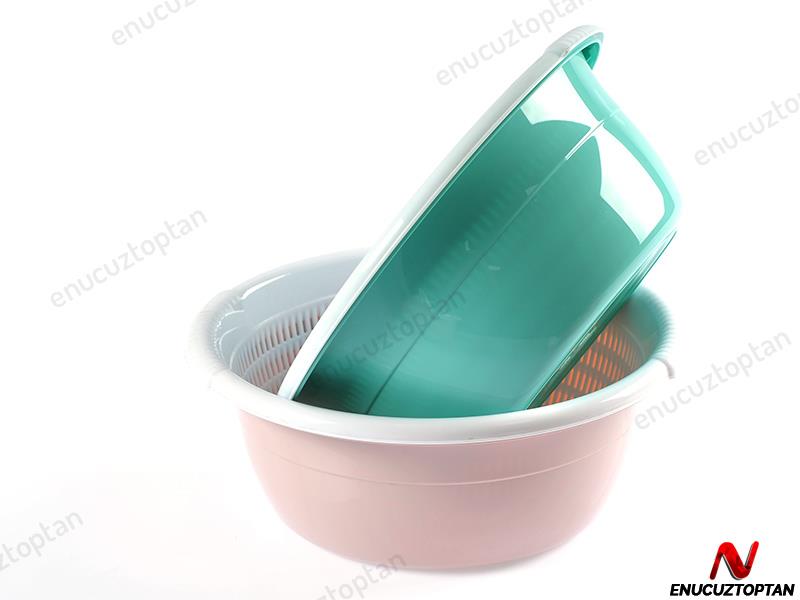 HobbyLife 03 1085 Zümrüt Yuvarlak Süzgeçli Badya 4.5 Litre | ID1901