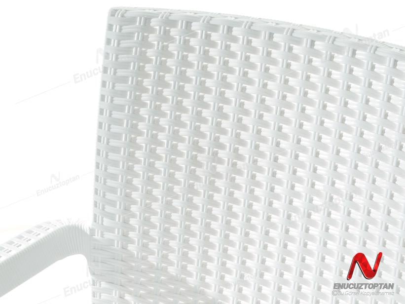 Holiday HK700 Markiz Rattan Sandalye Koltuk Beyaz | ID2801