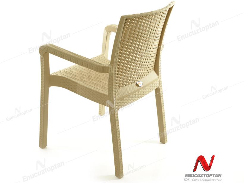 Holiday HK700 Markiz Rattan Sandalye Koltuk Çöl Beji | ID2803