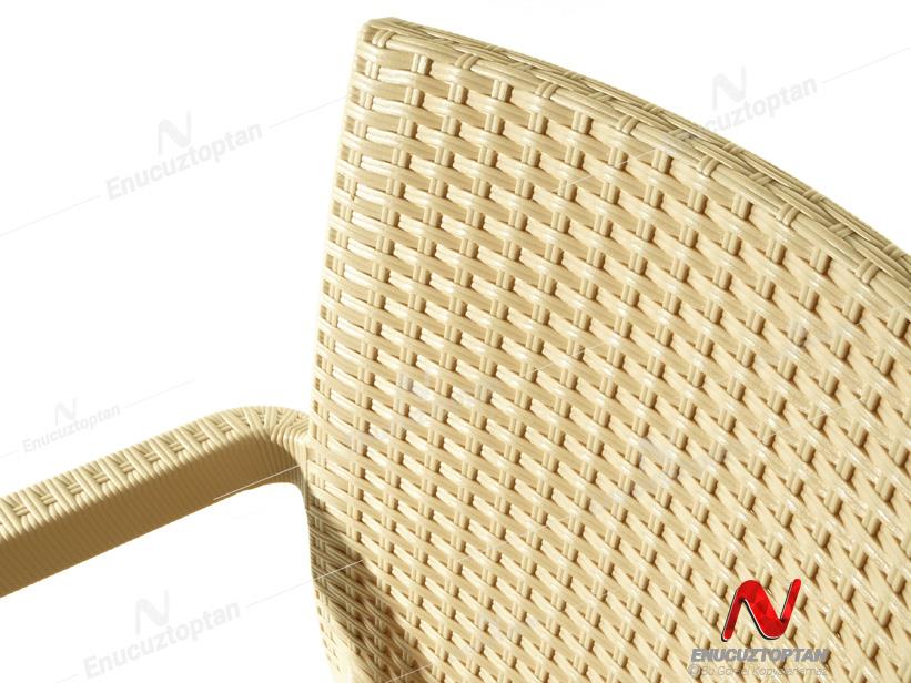 Holiday HK700 Markiz Rattan Sandalye Koltuk Çöl Beji | ID2803